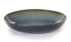 Serax Terres De Rêves Pastabord ø 23,5 Cm H 4,5 Cm Stoneware Smokey Blue/dark Blue