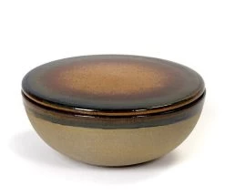 Serax Surface By Sergio Herman Kom Met Deksel ø 13 Cm Rusty Brown