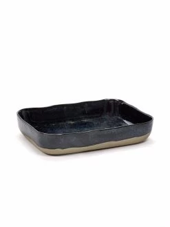 Serax Merci Ovenschaal No 10 Zandsteen 30,1 X 22,3 Cm H 5,5 Cm Donkerblauw