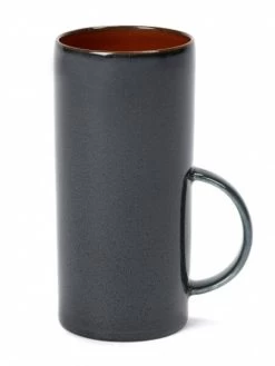 Serax Terres De Rêves Theekop Stone Ware ø 6 Cm H 13 Cm - Rust/dark Blue