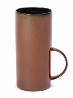 Serax Terres De Rêves Theekop Stone Ware ø 6 Cm H 13 Cm - Dark Blue/rust