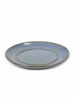 Serax Terres De Rêves Schotel Voor Koffiekop 8 Cm Stone Ware ø 13,5 Cm H 1,2 Cm - Smokey Blue