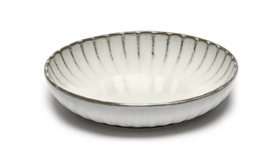 Serax INKU By Sergio Herman Hoog Bord S ø 19 Cm H 4 Cm Aardewerk Wit