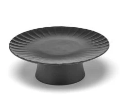 Serax INKU By Sergio Herman Taartplateau M ø 21 Cm H 8 Cm Aardewerk Zwart