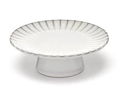 Serax INKU By Sergio Herman Taartplateau M ø 21 Cm H 8 Cm Aardewerk Wit