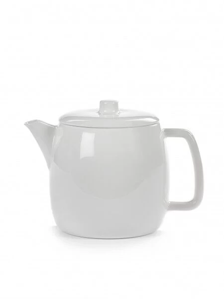 Serax Passe-Partout Theepot Met Infuser ø 12 Cm H 13,3 Cm Porselein Glanzend Wit