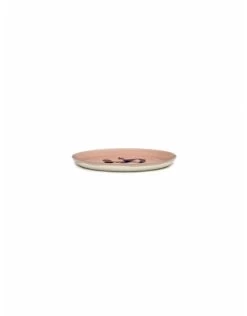 Serax Feast By Ottolenghi Bord M ø 22 Cm H 2 Cm Aardewerk Delicious Pink + Pepper Blue