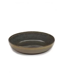 Serax Surface By Sergio Herman Serveerschaal S ø 27 Cm H 5 Cm Aardewerk Indi Grey