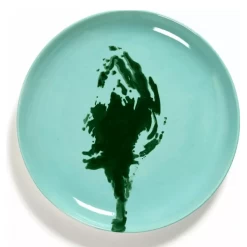 Serax Feast By Ottolenghi Bord XS ø 16 Cm H 2 Cm Aardewerk Azure + Artichoke Green
