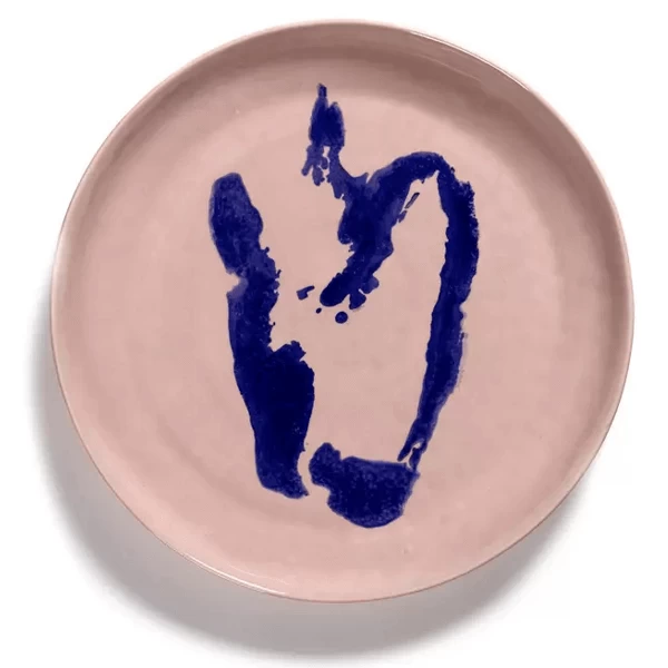 Serax Feast By Ottolenghi Serveerschaal M ø 34 Cm H 4 Cm Aardewerk Delicious Pink + Pepper Blue