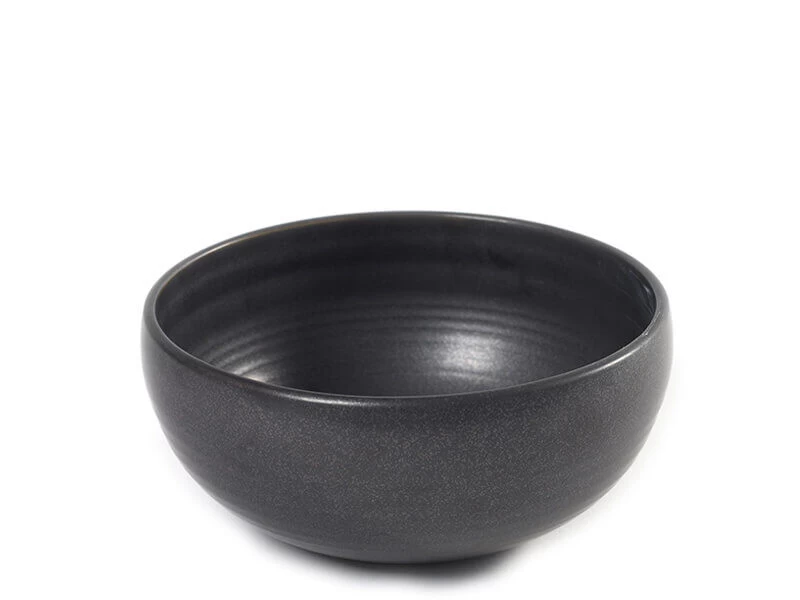 Serax Pure Kom ø 17.5 X H8 Cm Keramiek Zwart