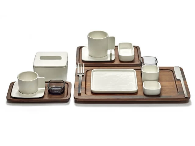 Serax HEII Marcel Wolterinck Bord Vierkant 20 X 20 Cm Porselein Wit - Afbeelding 4