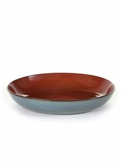 Serax Terres De Rêves Pastabord ø 23,5 Cm H 4,5 Cm Stoneware Rust/Smokey Blue